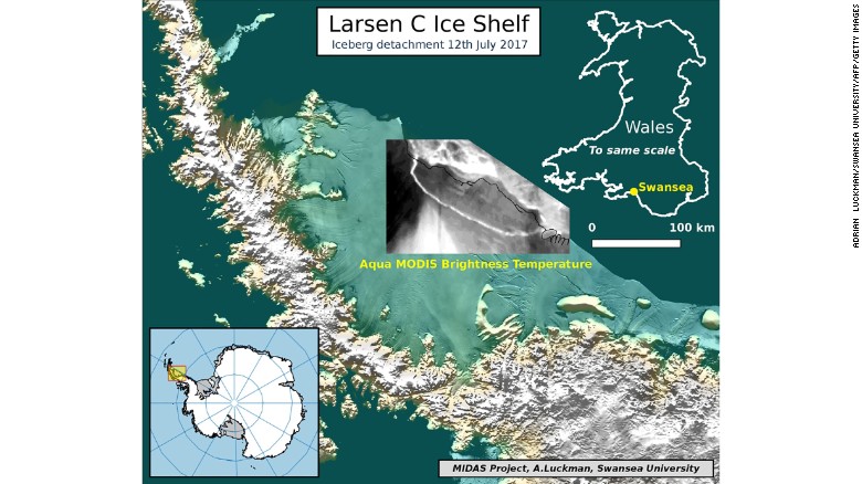 antarctica iceberg size