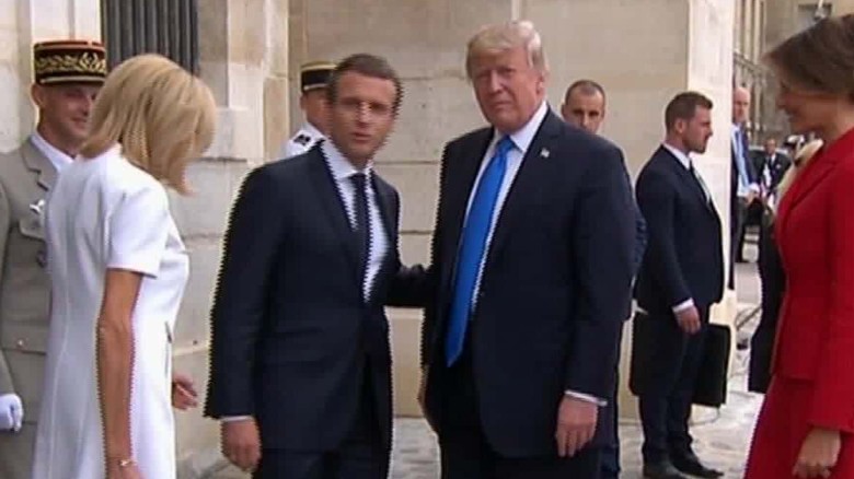 Trump's trip to Paris is filled with pomp and circumstance