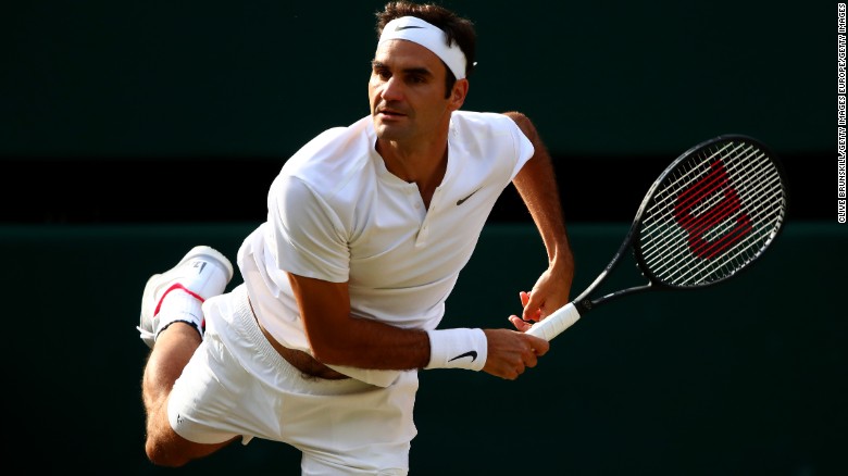 Roger Federer is bidding to win a record eighth Wimbledon title.