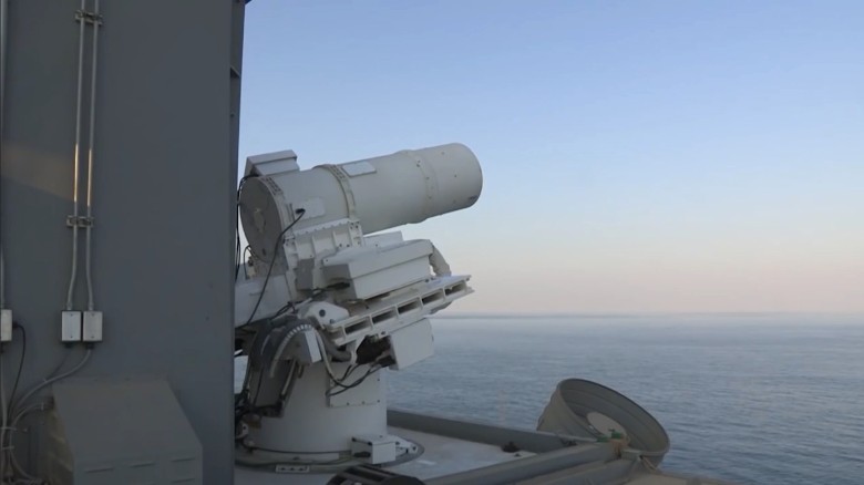 Watch the US Navy's laser weapon in action