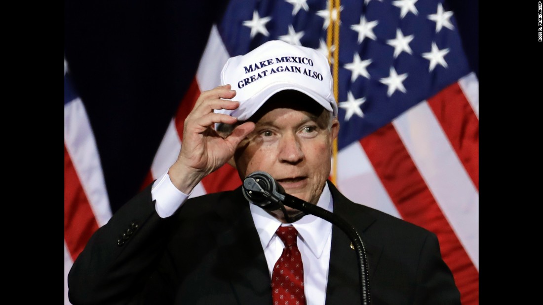 Sessions ont he campaign trail for Trump