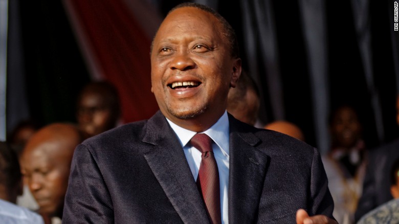Kenyan President Uhuru Kenyatta is the son of the nation&#39;s first president.  