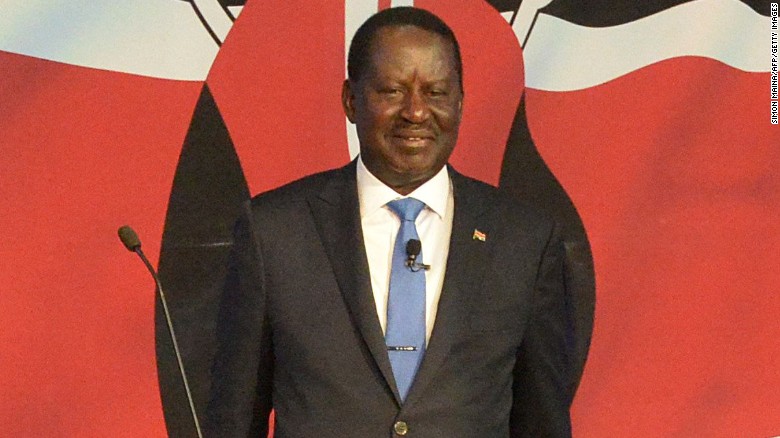 Presidential hopeful Raila Odinga is the son of the first Kenyan vice president. 