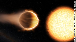 Exoplanet has a 'glowing water vapor' atmosphere