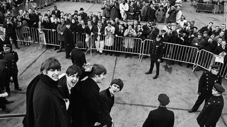 The enormity of the Beatles fame really hit home when they touched down in the US and were greeted by thousands of screaming fans. &quot;As they got off the plane, I was right behind them, and then Ringo reminded them to turn around and smile at me as we had planned,&quot; Benson writes. 