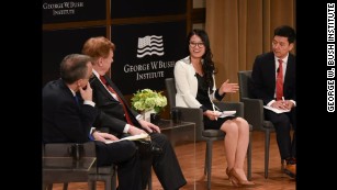 Grace Jo speaks at the George W. Bush Institute.
