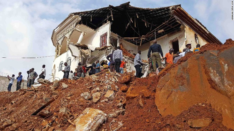 Image result for sierra leone mudslide