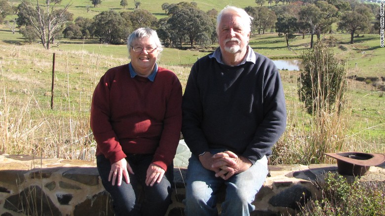 Laurie Brown, 58, with her partner, John Formby.