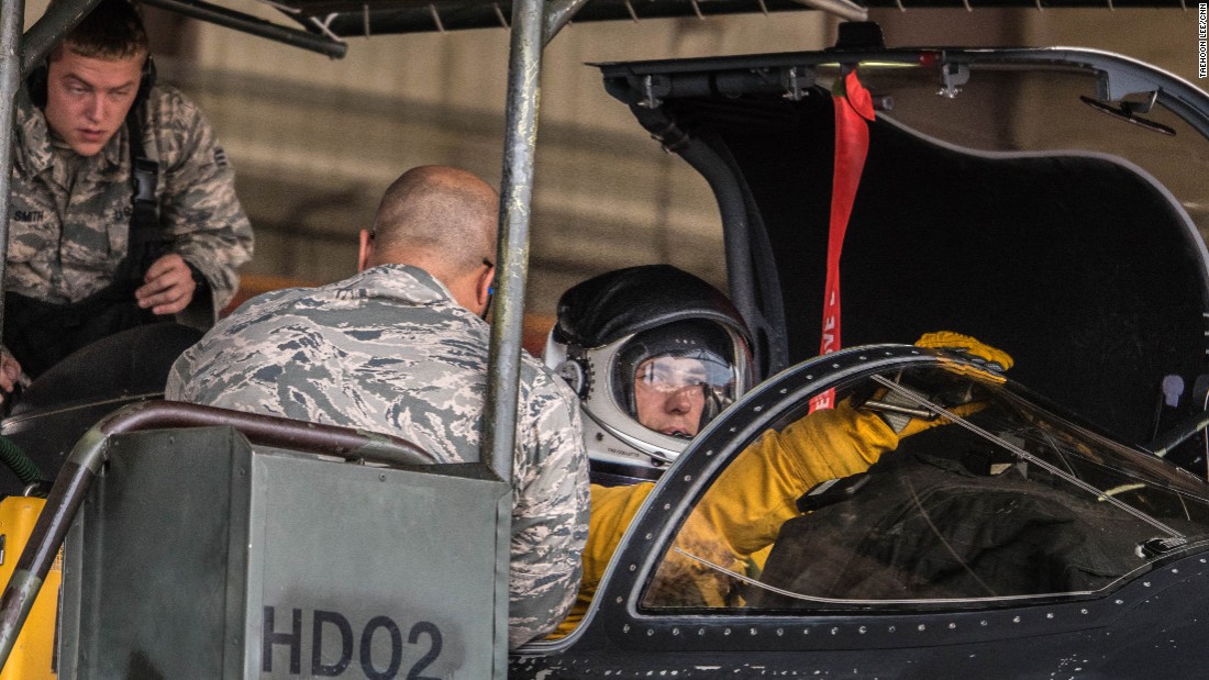 A U-2 &quot;Dragon Lady&quot; pilot at Osan Air Base prepares to embark on a 12-hour mission over the Korean Peninsula.