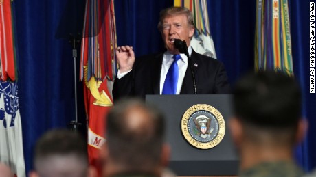 Trump acknowledges flip-flop on Afghanistan