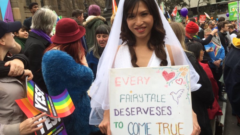 Anastasia Lee, 28, told CNN: &quot;In the eyes of the law I&#39;m still a man. I&#39;d love to see people marry who they like -- it&#39;s not just about the piece of paper, it&#39;s about human rights.&quot;