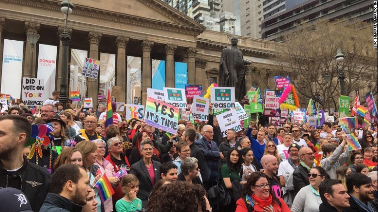 Organizers said as many as 20,000 people attended the August 26 rally in Melbourne.