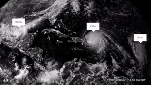 There are now three hurricanes in the Atlantic basin