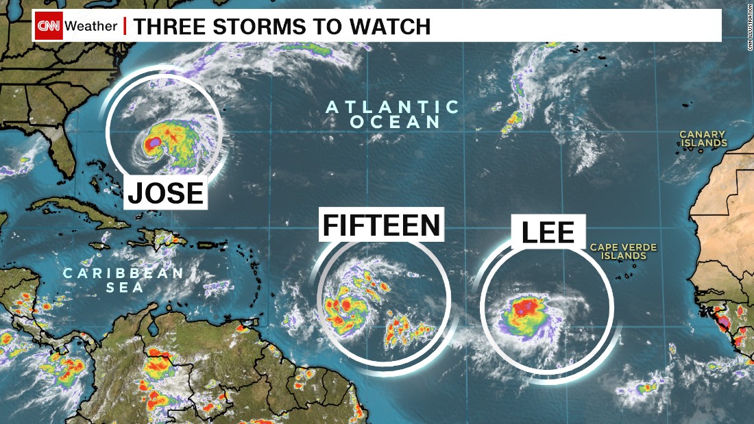 Tropical Storm Lee forms in the Atlantic, tropical depression in