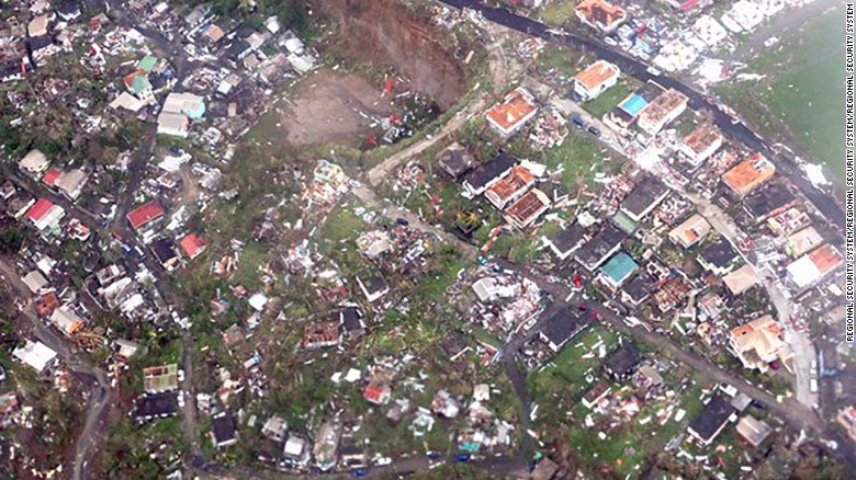 Hurricane Maria obliterated homes on the island of Dominica. 