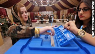 Iraqi Kurds cast their votes in historic referendum  