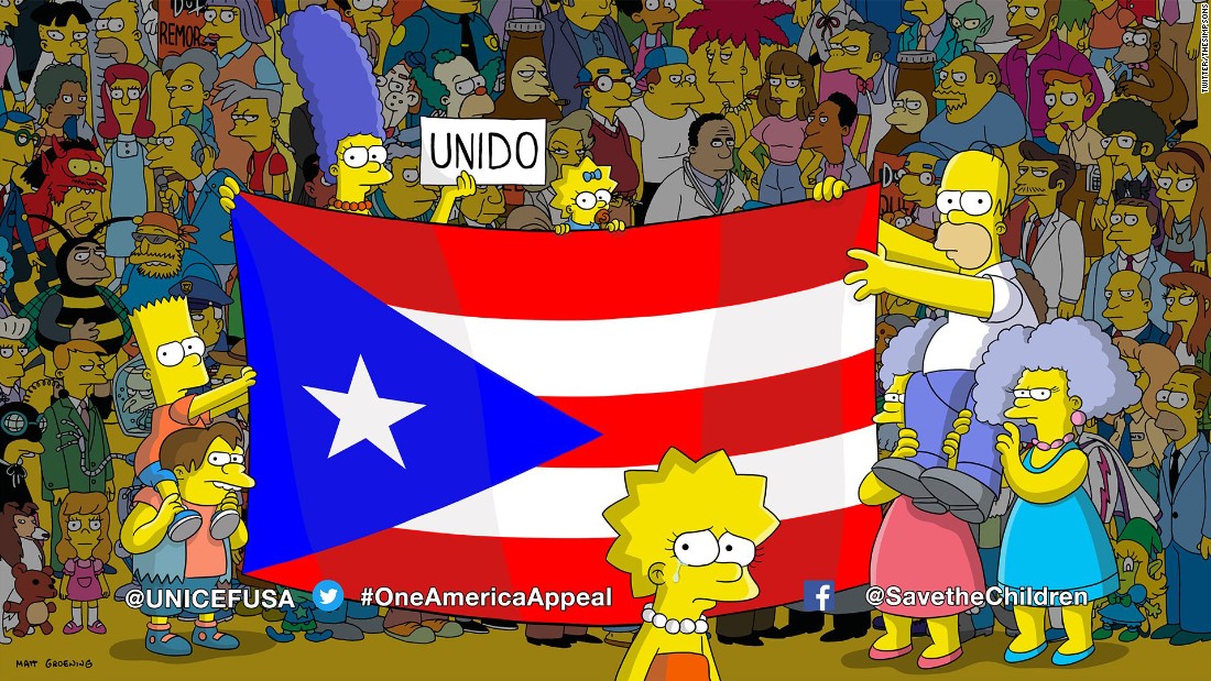 The Simpsons Appeal For Puerto Rico Aid Cnn 