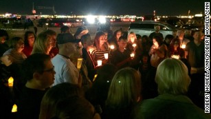 A vigil was held on the corner of Sahara and Las Vegas Blvd in Las Vegas, in honor of the victims of the shooting.