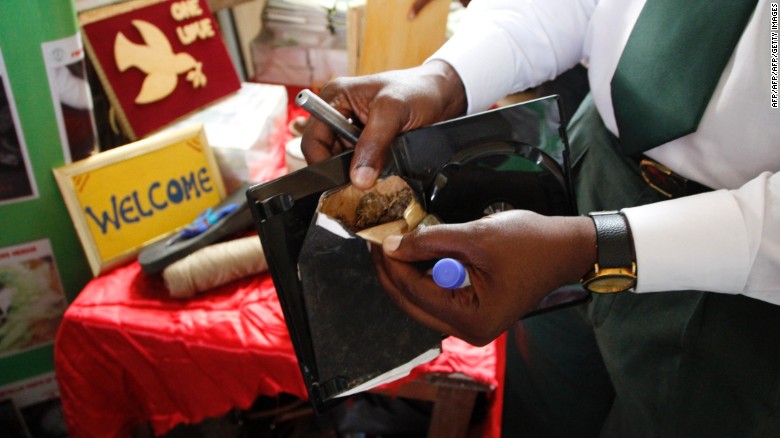 Marijuana discovered by police inside a DVD case in Accra.