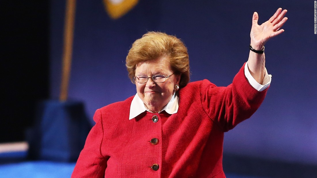 Barbara Mikulski , the longest serving female senator in history, to ...