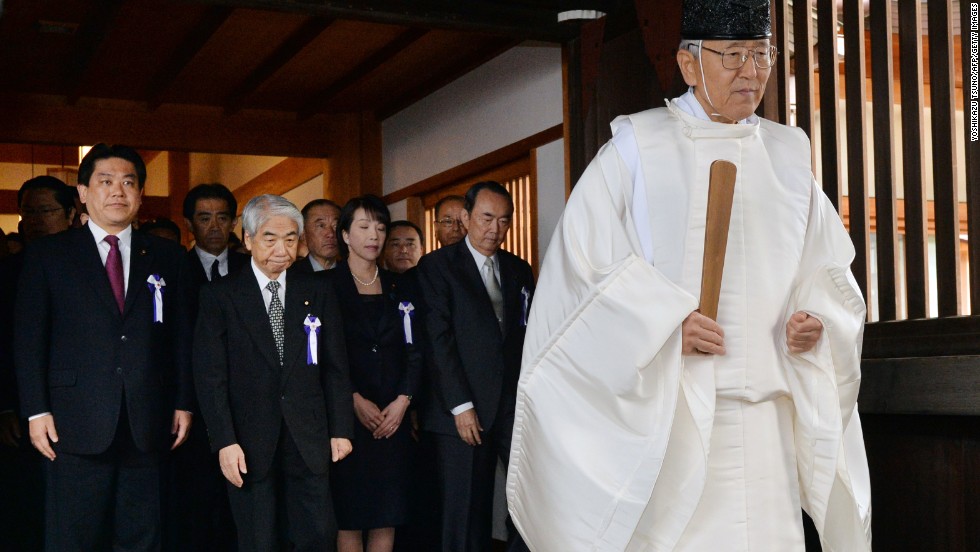 Japanese prime minister Abe visits controversial war shrine - CNN.com