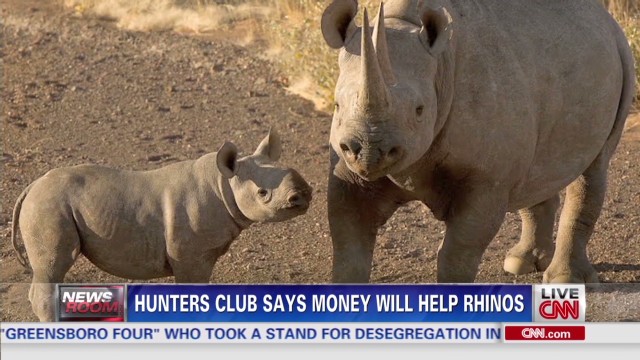 Winner of rhino hunting auction: My $350,000 will help save species - CNN