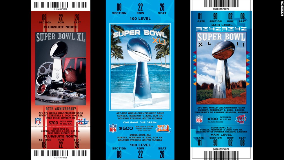 Super Bowl ticket designs - CNN