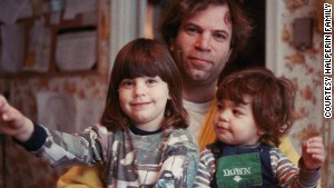 Sandy Halperin poses with his daughters Karen, left, 4, and Lauren, 2, in 1984.