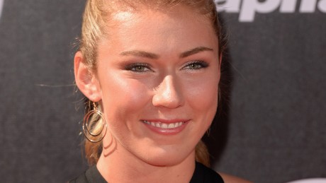 World Cup alpine ski racer Mikaela Shiffrin attends The 2014 ESPYS at Nokia Theatre L.A. Live on July 16, 2014 in Los Angeles, California.