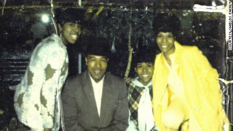 Mr. Shields with his daughters Sandra, left, Linda and Elaine, right, in an undated family photo.