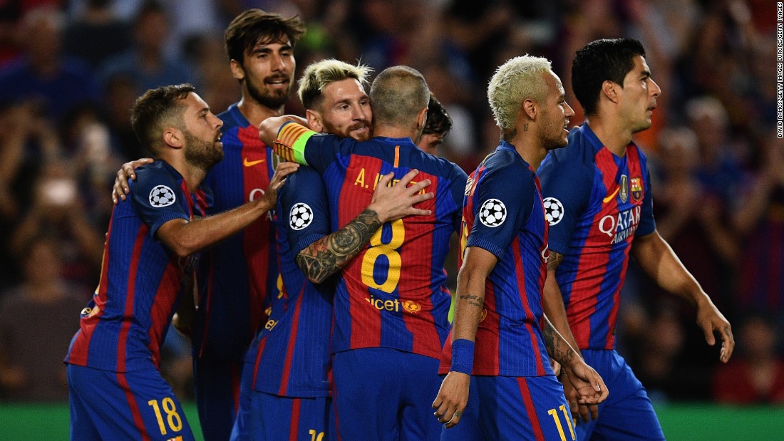 Lionel Messi treble in Barcelona's biggest Champions League win CNN