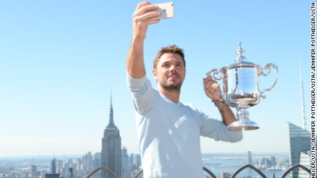 September 12, 2016 -  Satellite Media Tour with 2016 US Open Men&#39;s Singles Champion Stan Wawrinka after the 2016 U.S. Open at the USTA Billie Jean King National Tennis Center in Flushing, NY.