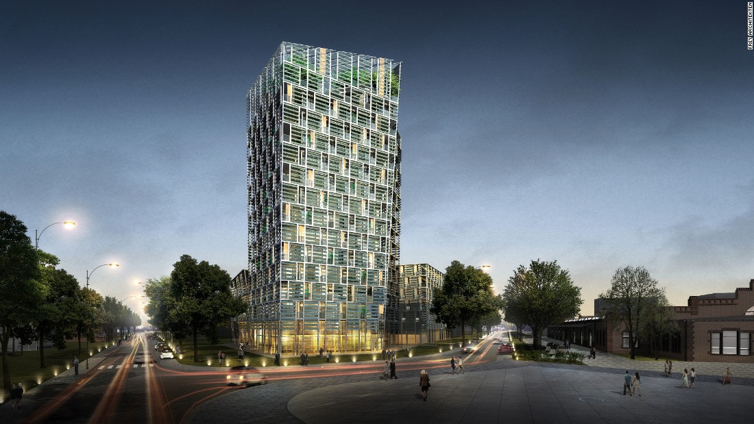 Rendering of the Smart Green Tower.