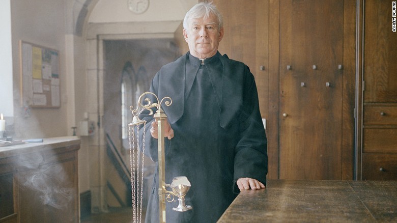 Brother Daniel at Buckfast Abbey. &quot;I wanted to portray religion in a positive light,&quot; Bourne said. &quot;A monastic vocation or devotion of life to a spiritual service can be found in Buddhism, Hinduism, etc., and so the work primarily aims to highlight the beauty of this service.&quot;