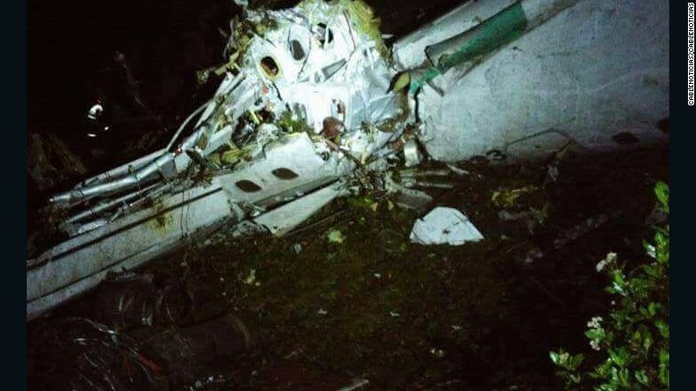 Passenger plane involved in a crash in Colombia