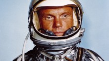 Astronaut John H. Glenn, Jr., in his Mercury flight suit.

Credit: NASA