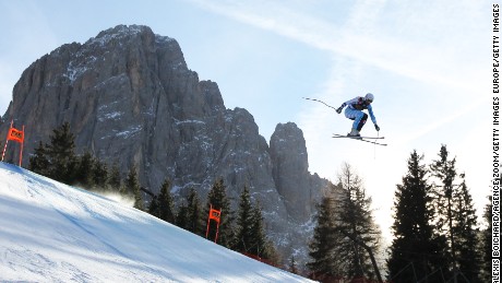 VAL GARDENA, ITALY - DECEMBER 17: Jeffrey Frisch of Canada competes during the Audi FIS Alpine Ski World Cup Men&#39;s Downhill on December 17, 2016 in Val Gardena, Italy (Photo by Alexis Boichard/Agence Zoom/Getty Images)