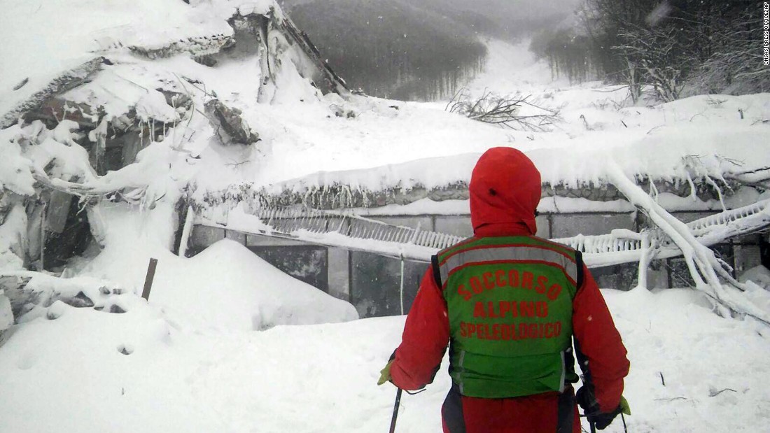 Italy avalanche: Rescuers search for survivors in buried hotel