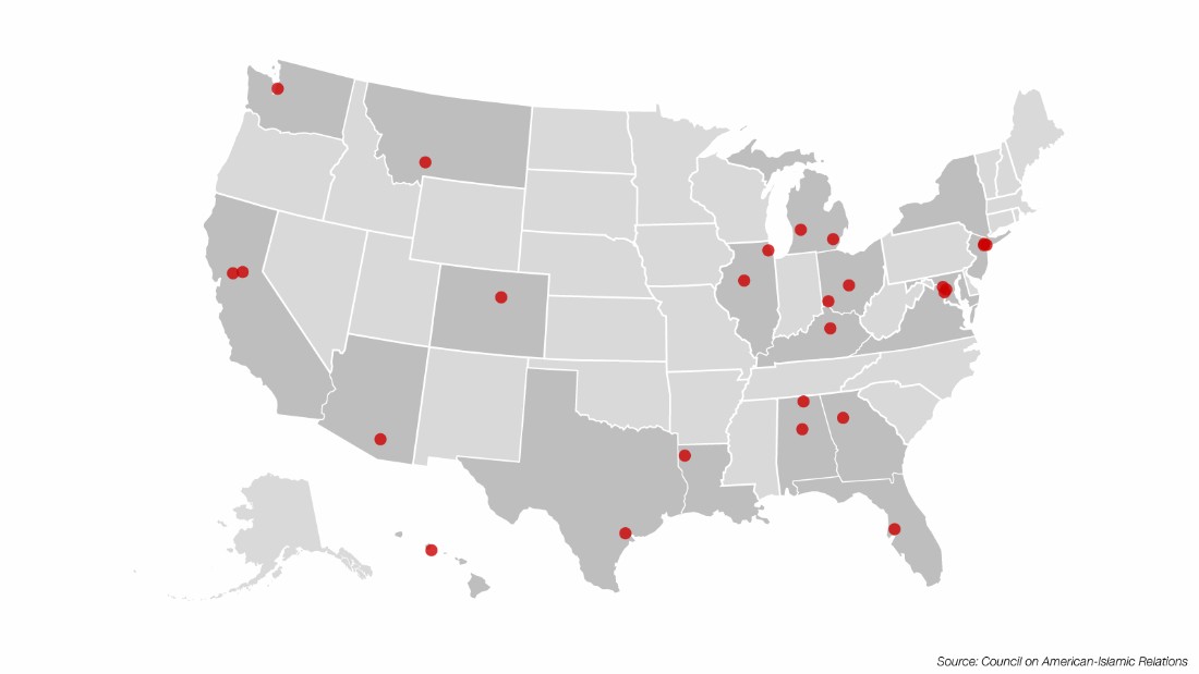 This map shows how many mosques have been targeted just this year - CNN.com