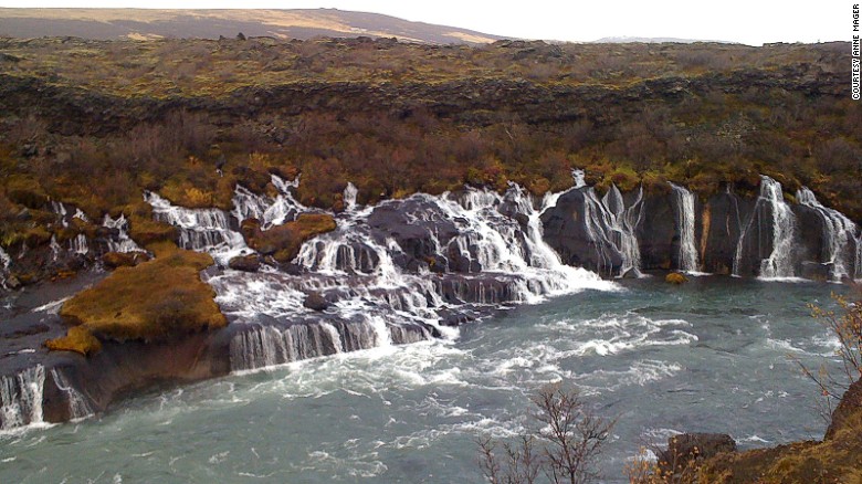 Hraunfossar: Lava field + waterfall = wow!