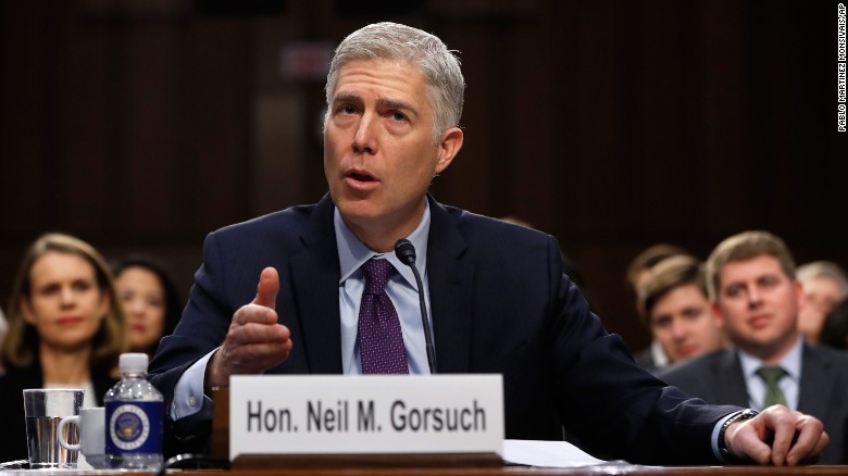 Image result for neil gorsuch confirmation hearing