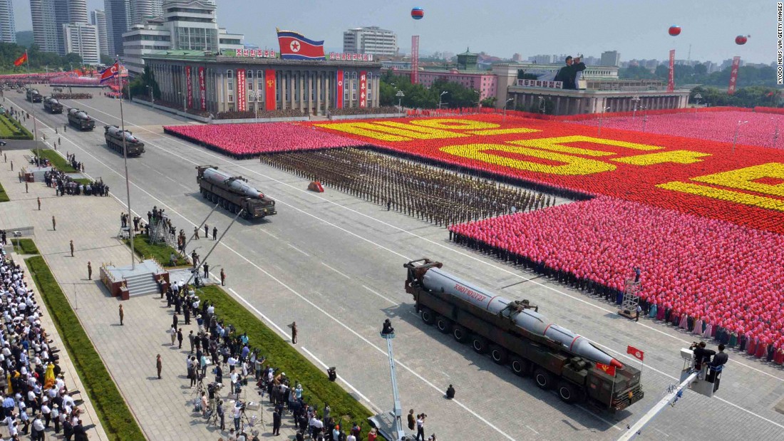 North Korea shows off its weapons technology