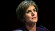 WASHINGTON, DC - MAY 8:  Former U.S. Deputy Attorney General Sally Yates testifies before the Senate Judicary Committee's Subcommittee on Crime and Terrorism in the Hart Senate Office Building on Capitol Hill May 8, 2017 in Washington, DC.  (Photo by Eric Thayer/Getty Images)