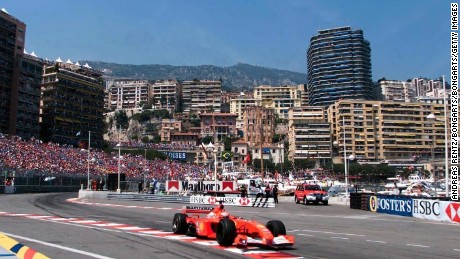 MONTE CARLO, MONACO - MAY 27:  GP VON MONACO 2001, Monte Carlo; SIEGER Michael SCHUMACHER/GER - FERRARI -  (Photo by Andreas Rentz/Bongarts/Getty Images)