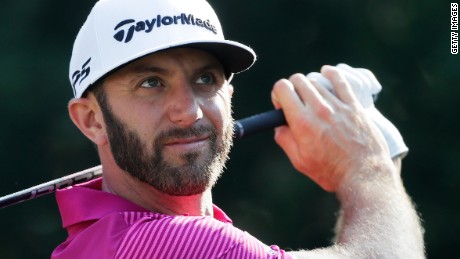 PONTE VEDRA BEACH, FL - MAY 12:  Dustin Johnson of the United States plays his shot from the 11th tee during the second round of THE PLAYERS Championship at the Stadium course at TPC Sawgrass on May 12, 2017 in Ponte Vedra Beach, Florida.  (Photo by Jamie Squire/Getty Images)