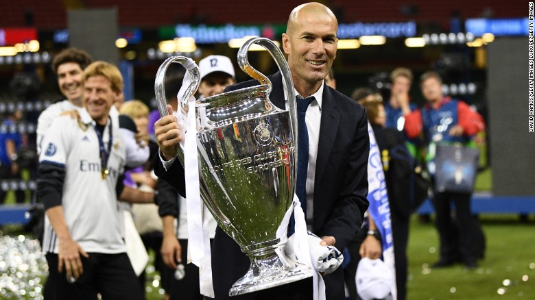 Zidane is the first manager to win back-to-back European Cup/Champions League trophies since Arrigo Sacchi did so with AC Milan in 1989 &amp; 1990