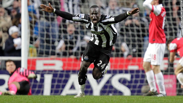 Cheick Tiote played for Newcastle United between 2010 and 2017.