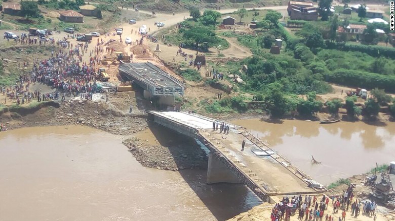 Image result for pictures of collapsed kenya bridge