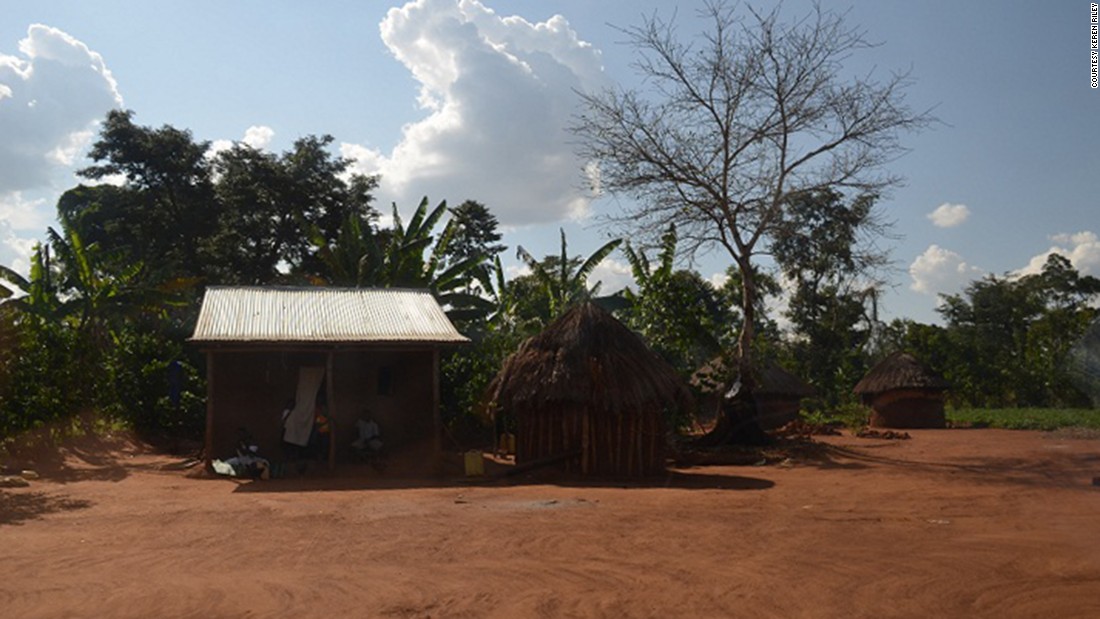 Mata&#39;s home in Uganda; she was one of seven village children taken from their parents with the promise of better schooling.