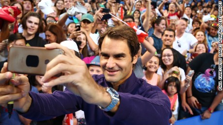 Roger Federer sefie